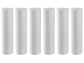 Kit 6 Filtro Refil Cartucho Polipropileno Liso 10 1 Micra Kit 6 Filtro Refil Cartucho Polipropileno Liso 10 1 Micra