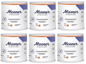 Kit 6 Fita Cirurgica Microporosa Branca 5cm X 10m - Missner