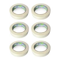 Kit 6 Fita Crepe Fina Branca 18mmx50m Atlas Multiuso Fina Pintura Artesanato Uso Geral Escola Papel Kit 6 Fita Crepe Fina Branca 18mmx50m Atlas Multiuso Fina Pintura Artesanato Uso Geral Escola Papel