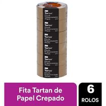 Kit 6 Fita de Empacotamento 3M Tartan 2564 45MM X 50M Kit 6 Fita de Empacotamento 3M Tartan 2564 45MM X 50M