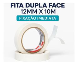 Kit 6 Fita Dupla Face 12mmx10m Substitui Parafuso Prego