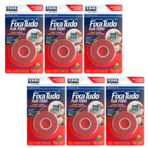 Kit 6 Fita Dupla Face Acrílica Fixa Tudo Externa 12mmX2m Tekbond Kit 6 Fita Dupla Face Acrílica Fixa Tudo Externa 12mmX2m Tekbond