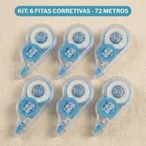 Kit 6 Fitas Corretivas Yins 12m Organização Escritório Mesa Limpa Sem Sujeira - Kit 6 Fitas Corretivas Yins 12m Organização Escritório Mesa Limpa Sem Sujeira -