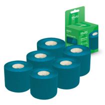 Kit 6 Fitas Kinésio Muscle Fix 5x500cm Azul Multi Saúde - HC042K Kit 6 Fitas Kinésio Muscle Fix 5x500cm Azul Multi Saúde - HC042K