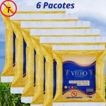 KIT 6 Flocão Flocos De Milho Não Transgênico 100% Natural Mano Velho 500g