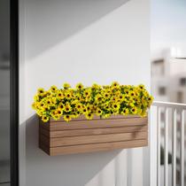 Kit 6 Flores Artificiais Buquê de Girassol Realista Mini Flor Planta Ideal Enfeite de Vaso, Arranjo e Floreiras - DE1825