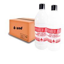 Kit 6 Fluido Ácido Solução P/ Baterias Power Bril 1 Litro