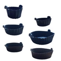 Kit 6 Forma de Silicone Para Air Fryer