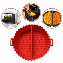 Kit 6 Forma Dupla Silicone Forro Reutilizável Air Fryer