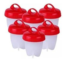 Kit 6 Forma Ovo Magico Para Cozinhar Ovos Fit Água Silicone Kit 6 Forma Ovo Magico Para Cozinhar Ovos Fit Água Silicone