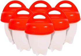 Kit 6 Formas De Silicone Ovos Egglettes Magic Egg Cooker