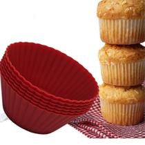 Kit 6 Formas de Silicone para Mini Cupcake Bolo Muffin 70ml Forminha Antiaderente - Wincy