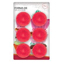 Kit 6 Formas em Silicone Mini Cupcake Bolo Muffin Unyhome