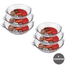 Kit 6 Formas Filetada Marinex 600ml + 1,3L + 1,6L Vidro Kit 6 Formas Filetada Marinex 600ml + 1,3L + 1,6L Vidro