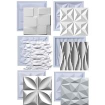 Kit 6 Formas Molde Para Gesso 3D E Cimento Abs