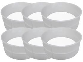 Kit 6 Formas Para Queijo Canastra De 1Kg Sem Fundo Injesul Kit 6 Formas Para Queijo Canastra De 1Kg Sem Fundo Injesul