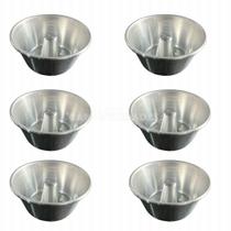 Kit 6 Forminhas 11 cm Mini Bolo Vulcao Pudim ( 11cm Boca / 8,0cm Fundo / 5,5cm Altura)
