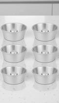 Kit 6 Forminhas Mini Pudim Bolo Vulcão Alumínio 300ml