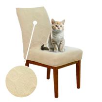 Kit 6 Forro de Cadeira Matelada Sala Jantar Avelã Luxo