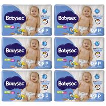 KIT 6 FRALDA BABYSEC GALINHA PINTADINHA MEGA P / 42 = 252 un