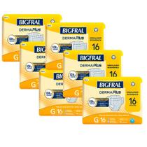 Kit 6 Fralda Geriátrica Bigfral Derma Plus Prática G 16 Unidades cada