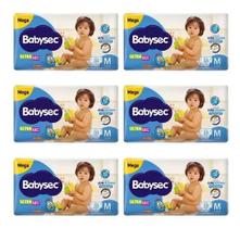 KIT 6 Fraldas BabySec Ultra Mega Tamanho M 38 Unidades KIT 6 Fraldas BabySec Ultra Mega Tamanho M 38 Unidades