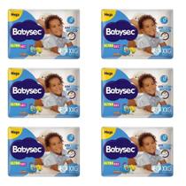 KIT 6 Fraldas BabySec Ultra Mega Tamanho XXG 28 Unidades KIT 6 Fraldas BabySec Ultra Mega Tamanho XXG 28 Unidades