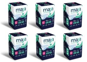 Kit 6 fraldas geriatricas pacote com 07 tiras maxi confort - gg Kit 6 fraldas geriatricas pacote com 07 tiras maxi confort - gg