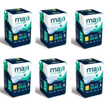 Kit 6 fraldas geriatricas pacote com 08 tiras maxi confort - p Kit 6 fraldas geriatricas pacote com 08 tiras maxi confort - p