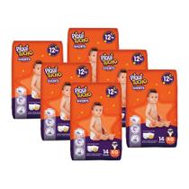 Kit 6 Fraldas Infantil Shorts Piquitucho EG 84 unidades