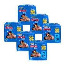 Kit 6 Fraldas Turma da Mônica Baby Jumbo M com 28un cada Kit 6 Fraldas Turma da Mônica Baby Jumbo M com 28un cada