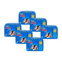 Kit 6 Fraldas Turma da Mônica Baby Jumbo XXG com 16un cada Kit 6 Fraldas Turma da Mônica Baby Jumbo XXG com 16un cada