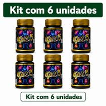 Kit 6 Frascos de Vegetal 15 com 15 Cápsulas cada Veganas Sem Sabor