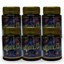 Kit 6 Frascos de Vegetal 15 com 90 Cápsulas Veganas Sem Sabor