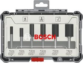 Kit 6 fresas corte reto haste 06mm - bosch Kit 6 fresas corte reto haste 06mm - bosch