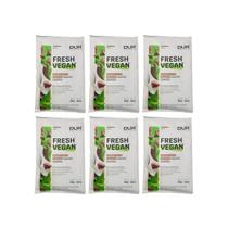 Kit 6 fresh vegan 22g proteina 100% vegana e limpa cacau 30g dux
