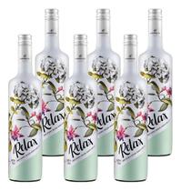 Kit 6 Frisante Relax Garibaldi Demi Sec Branco 750ml Kit 6 Frisante Relax Garibaldi Demi Sec Branco 750ml