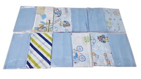 Kit 6 Fronhas 100% Algodão Berço 28x40cm Travesseiro Bebê - Dugu