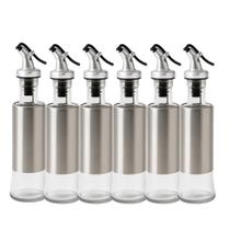 Kit 6 Galheteiro Porta Azeite e Vinagre com Dosador e Anti-respingo 300ml Em Casa Tem
