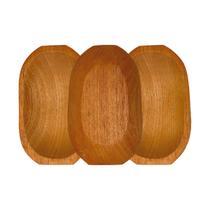 Kit 6 Gamela/Caiacão Travessa de madeira maciça petisco