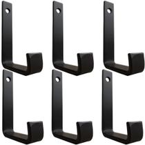 Kit 6 Gancho Cantoneira Suporte 8 Cm Ferro Prateleira Mão Francesa
