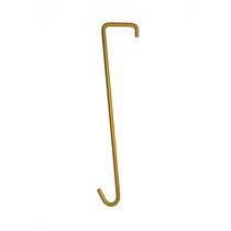 Kit 6 Ganchos de Ferro 60cm Dourado para Pendurar Vasos e Xaxins