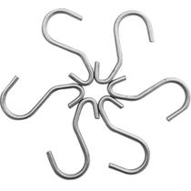 Kit 6 Ganchos Multiuso para Barra de Utensílios Aço Inox Brinox Top Pratic Kit 6 Ganchos Multiuso para Barra de Utensílios Aço Inox Brinox Top Pratic