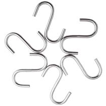 Kit 6 Ganchos Multiuso Para Barra Toalha Utensílios Cromado Kit 6 Ganchos Multiuso Para Barra Toalha Utensílios Cromado