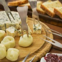 kit 6 Garfo de Petisco Queijos Frios em Inox