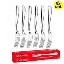Kit 6 Garfos de Mesa Em Aço Inox Original Line SL0201 Kit 6 Garfos de Mesa Em Aço Inox Original Line SL0201