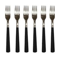 Kit 6 Garfos de Mesa Inox Linha Gramado Cabo Anatômico Preto Alta Durabilidade e Design Moderno Kit 6 Garfos de Mesa Inox Linha Gramado Cabo Anatômico Preto Alta Durabilidade e Design Moderno