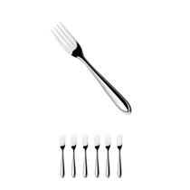 KIT 6 Garfos De Mesa Jantar de Aço Inox 19CM