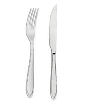 Kit 6 Garfos de Mesa Laguna e 6 Facas de Churrasco Laguna - Tramotina