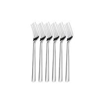 Kit 6 Garfos de Sobremesa Hercules Mykonos Aço Inox 4000-005 Kit 6 Garfos de Sobremesa Hercules Mykonos Aço Inox 4000-005